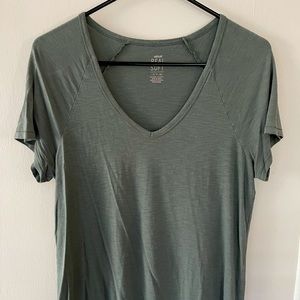 Olive Green V-neck